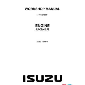 Isuzu TF Series 4JK1 4JJ1 Diesel Engine Workshop Manual - PDF Download