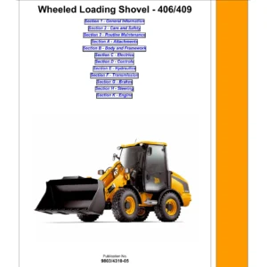 JCB 406 409 Wheeled Loading Shovel Service Manual 9803/4310-05