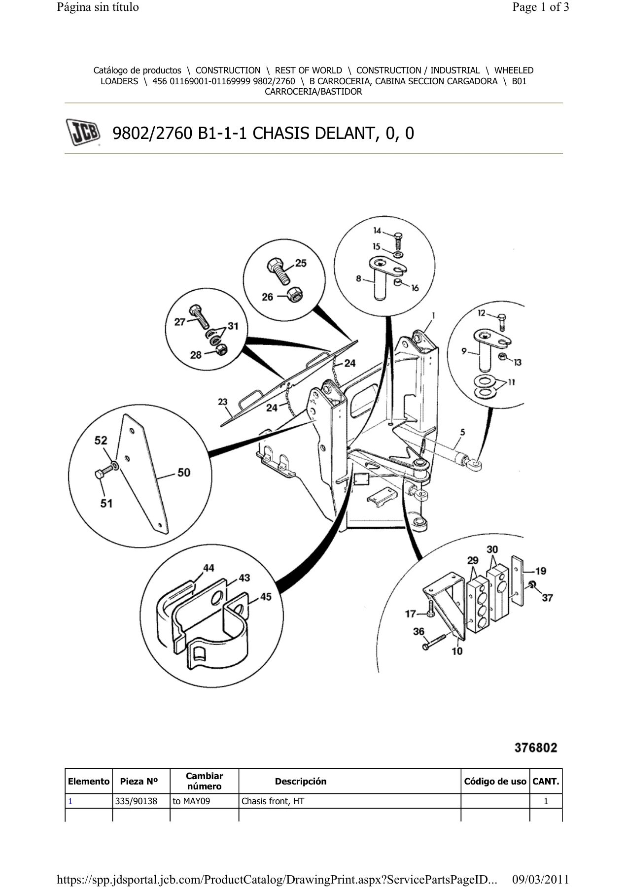 JCB 456 Wheeled Loader Parts Catalogue 9802/2760 - PDF Download - Image 2
