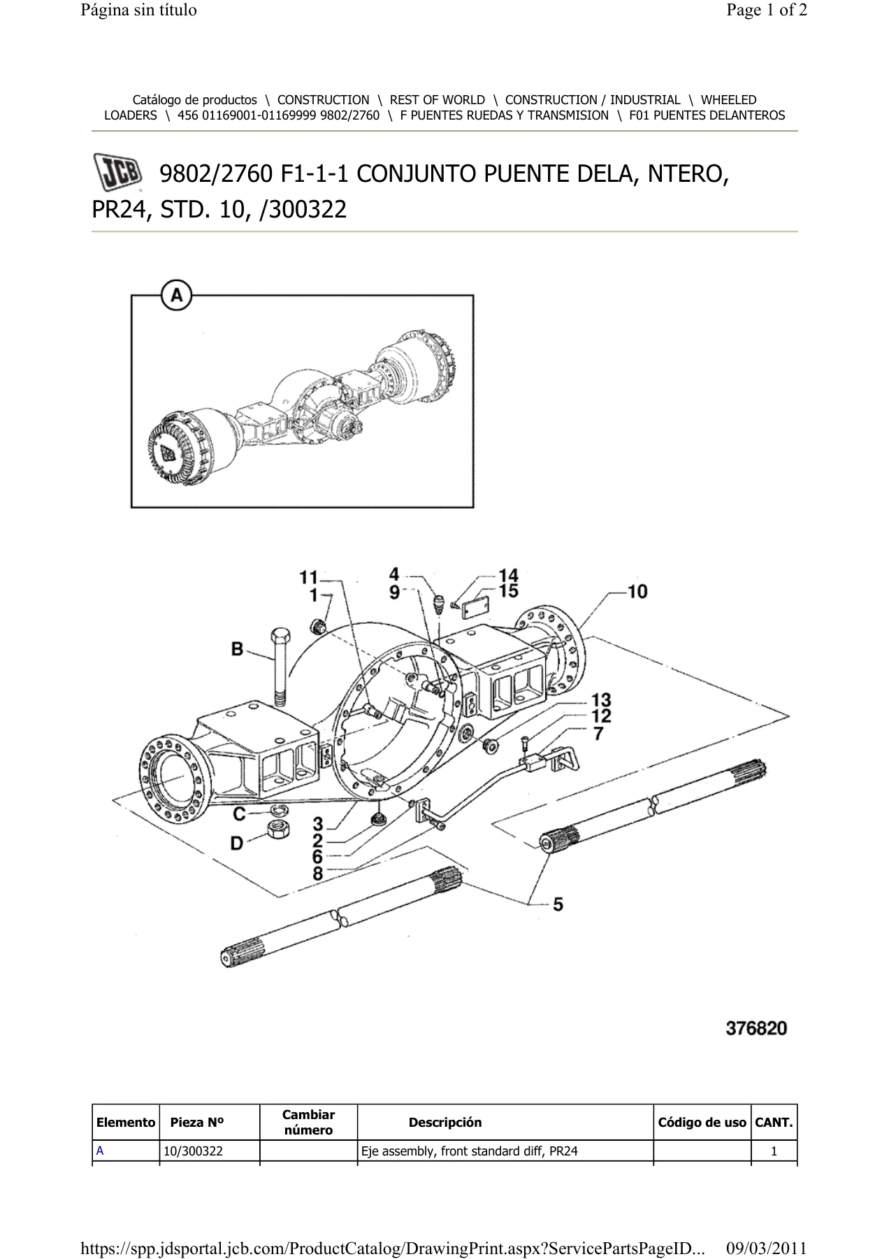 JCB 456 Wheeled Loader Parts Catalogue 9802/2760 - PDF Download - Image 3
