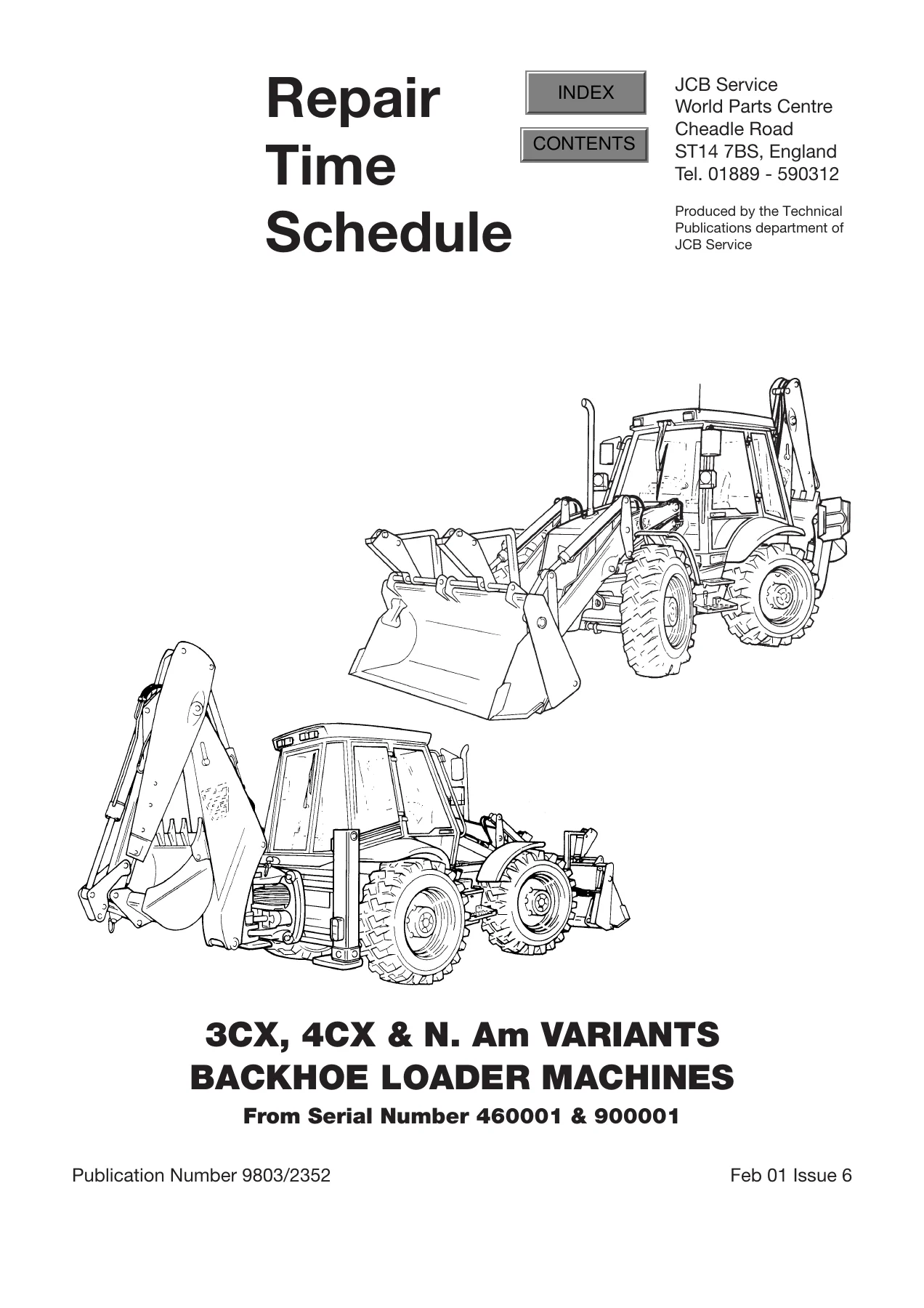 JCB Backhoe Loaders & Equipment Repair Time Schedules - Complete Labor Time Guide PDF - Image 3