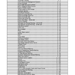 JCB JS Auto Range Tracked Excavators - Section C Electrics Service Manual