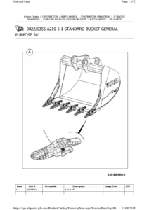 JCB JS200LC BR E Tracked Excavator Parts Catalogue 9822/0355 - PDF Download
