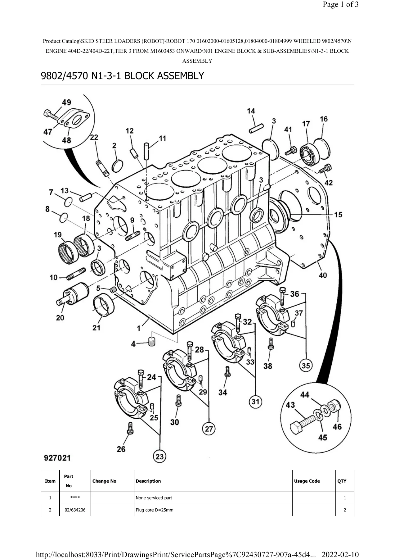 JCB Robot 160 170 180 180T Skid Steer Parts Catalogue 9802/4570 PDF - Image 2