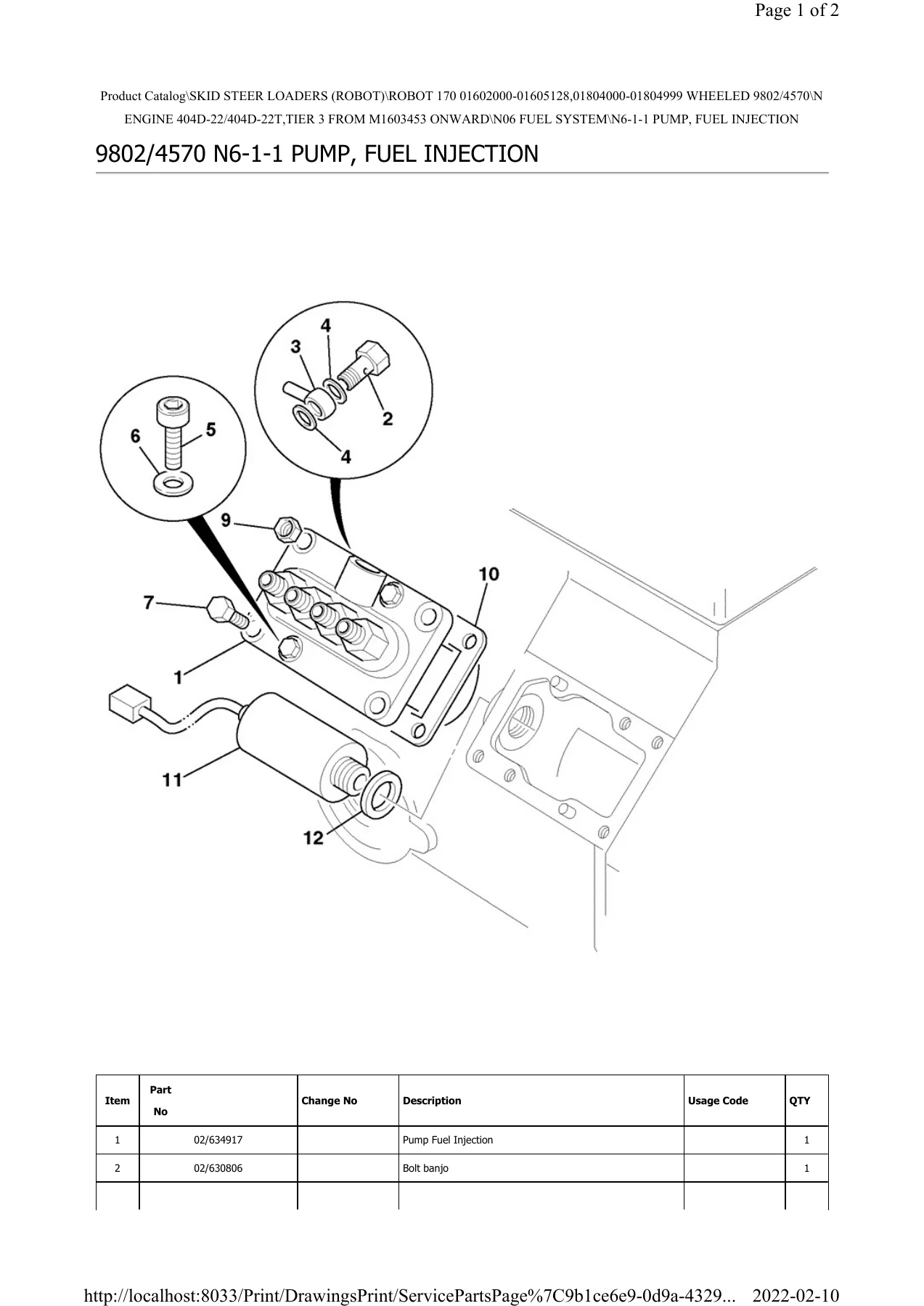 JCB Robot 160 170 180 180T Skid Steer Parts Catalogue 9802/4570 PDF - Image 3