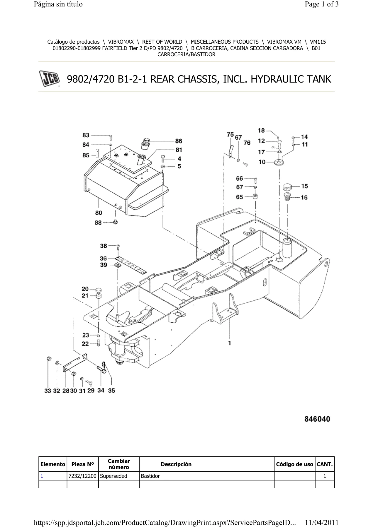 JCB Vibromax VM115 D/PD Fairfield Tier 2 Parts Catalogue 9802/4720 - PDF - Image 2