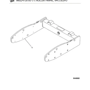 JCB Vibromax VM115 D/PD Fairfield Tier 2 Parts Catalogue 9802/4720 - PDF