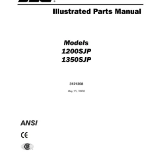 JLG 1200SJP 1350SJP Illustrated Parts Manual P/N 3121208 - PDF Download