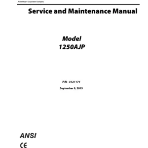 JLG 1250AJP Service and Maintenance Manual 3121171 - PDF Download