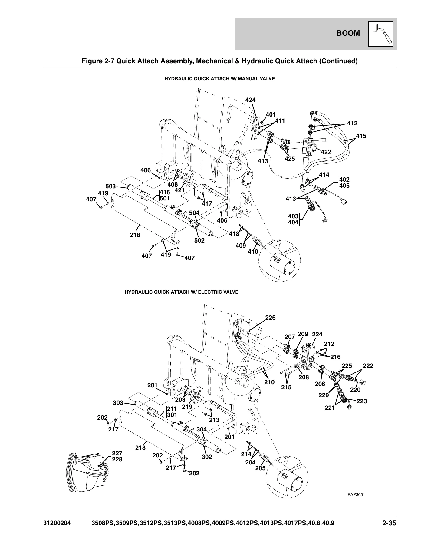 JLG 3508PS-4017PS Agrovector 40.8 40.9 Illustrated Parts Manual 31200204 - Image 2