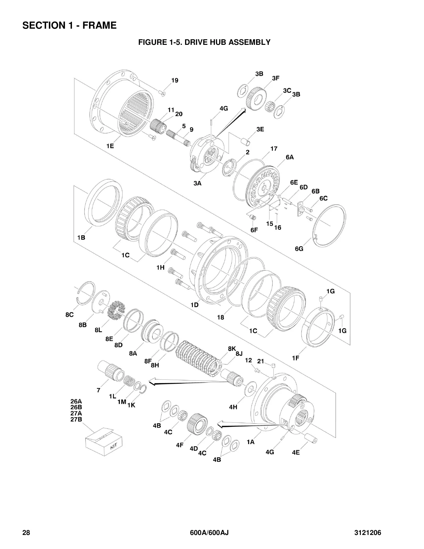 JLG 600A & 600AJ Boom Lift Illustrated Parts Manual - 3121206 Rev AO PDF Download - Image 2