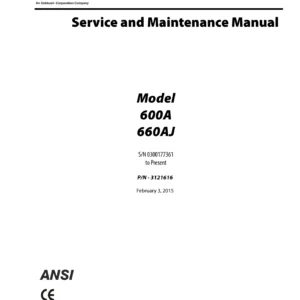JLG 600A 660AJ Service and Maintenance Manual 3121616 - PDF Download