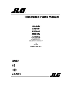 JLG E450A E450AJ M450AJ Illustrated Parts Manual 3121715 Rev Q PDF