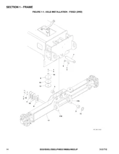 JLG E600 E600J E600JP M600 M600J M600JP Illustrated Parts Manual - 3121712 Rev L