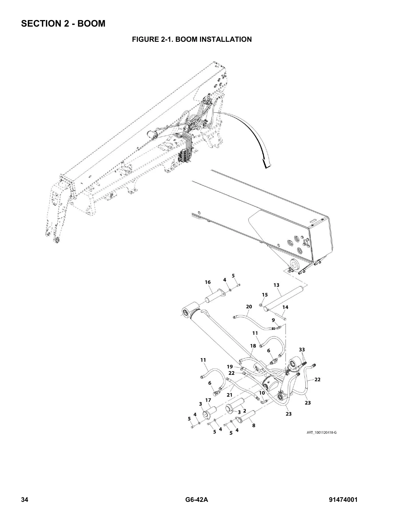 JLG G6-42A Telehandler Illustrated Parts Manual 91474001 PDF - Image 2