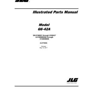 JLG G6-42A Telehandler Illustrated Parts Manual 91474001 PDF