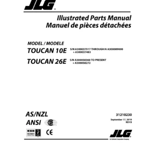 JLG Toucan 10E & 26E Illustrated Parts Manual - Rev B PDF Download