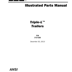 JLG Triple-L Trailers Illustrated Parts Manual 2013 - PDF Download