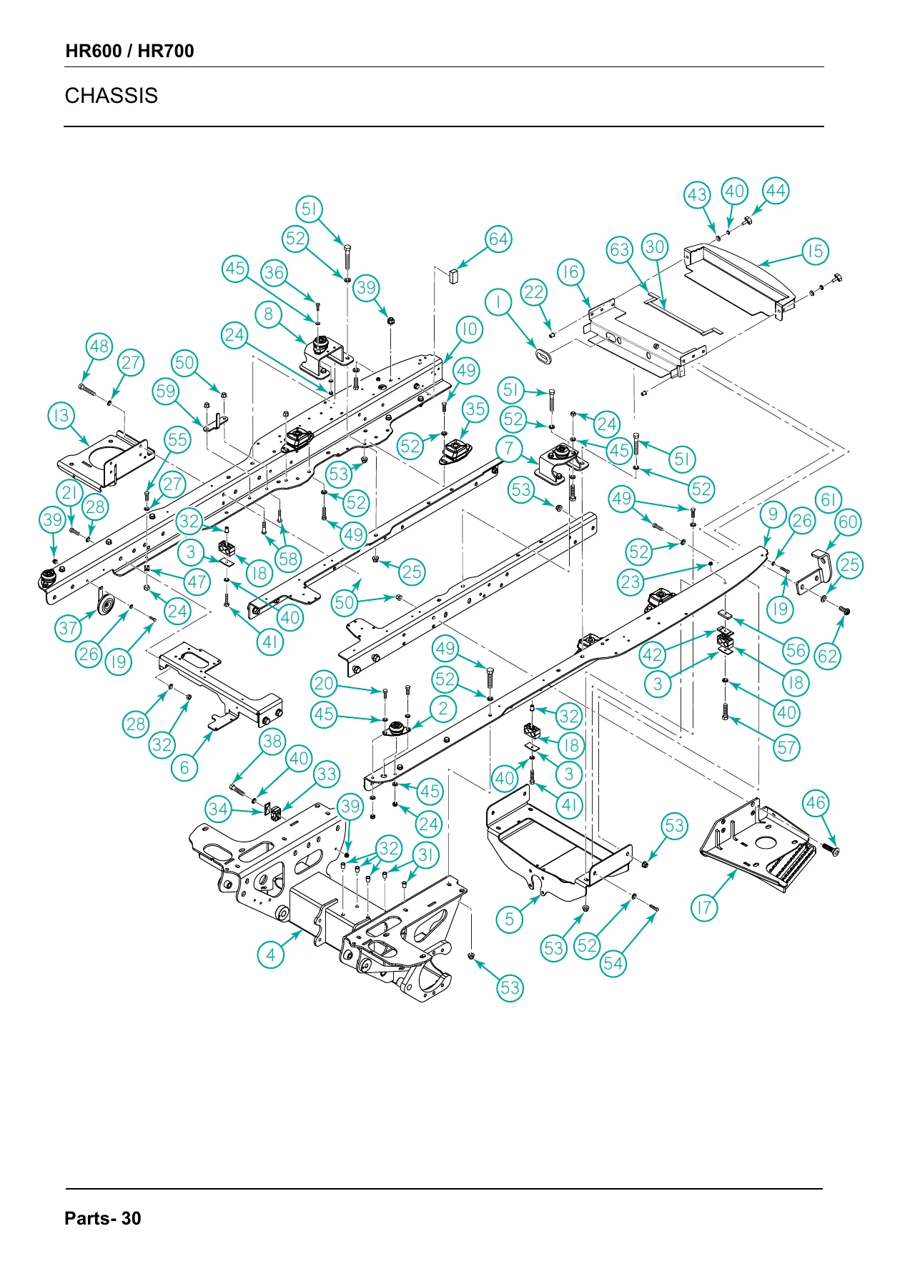 Jacobsen HR600 / HR700 Parts Manual - Kubota V2403 Engine - PDF Download - Image 2