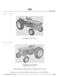 John Deere 1020 RU HU LU Tractor Parts Catalog PC0970 PDF