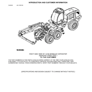John Deere 1270E Wheel Harvester Parts Catalog PC9720 PDF Download