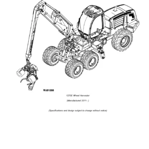 John Deere 1270E Wheel Harvester Tier 2 Parts Catalog PC10730 (2011)