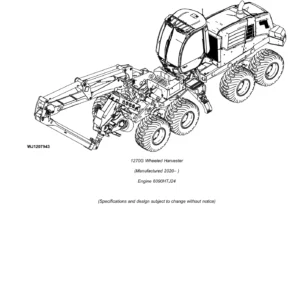 John Deere 1270G Wheeled Harvester Parts Catalog PC13923 January 2022
