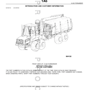 John Deere 1410D Forwarder Parts Catalog PC9246 - PDF Download