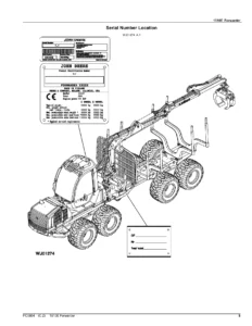 John Deere 1510E Forwarder Tier 3 Parts Catalog PC9804 2011 PDF Download