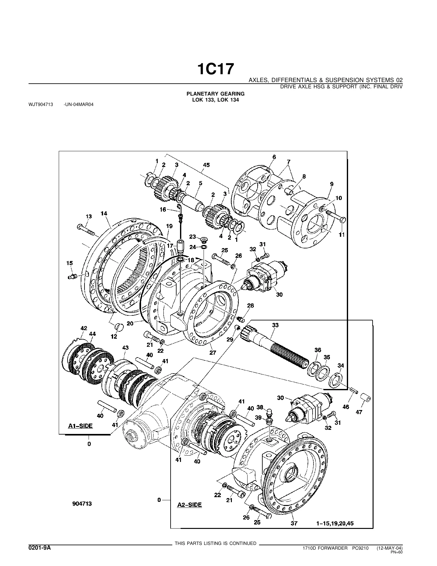 John Deere 1710D Forwarder & 1711D Clambunk Parts Catalog PC9210 - Image 3