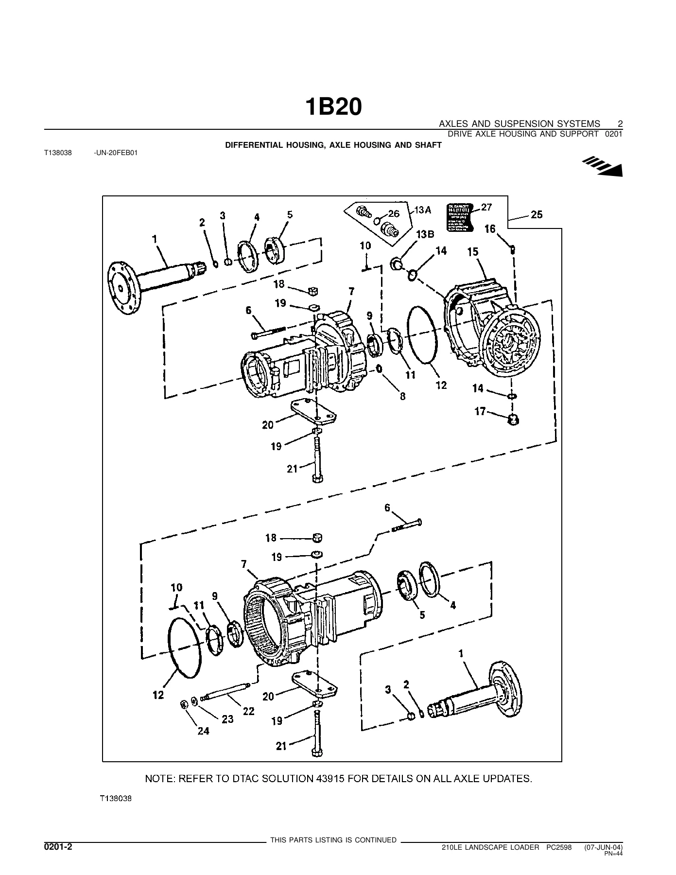 John Deere 210LE Landscape Loader Parts Catalog PC2598 2005 PDF - Image 2