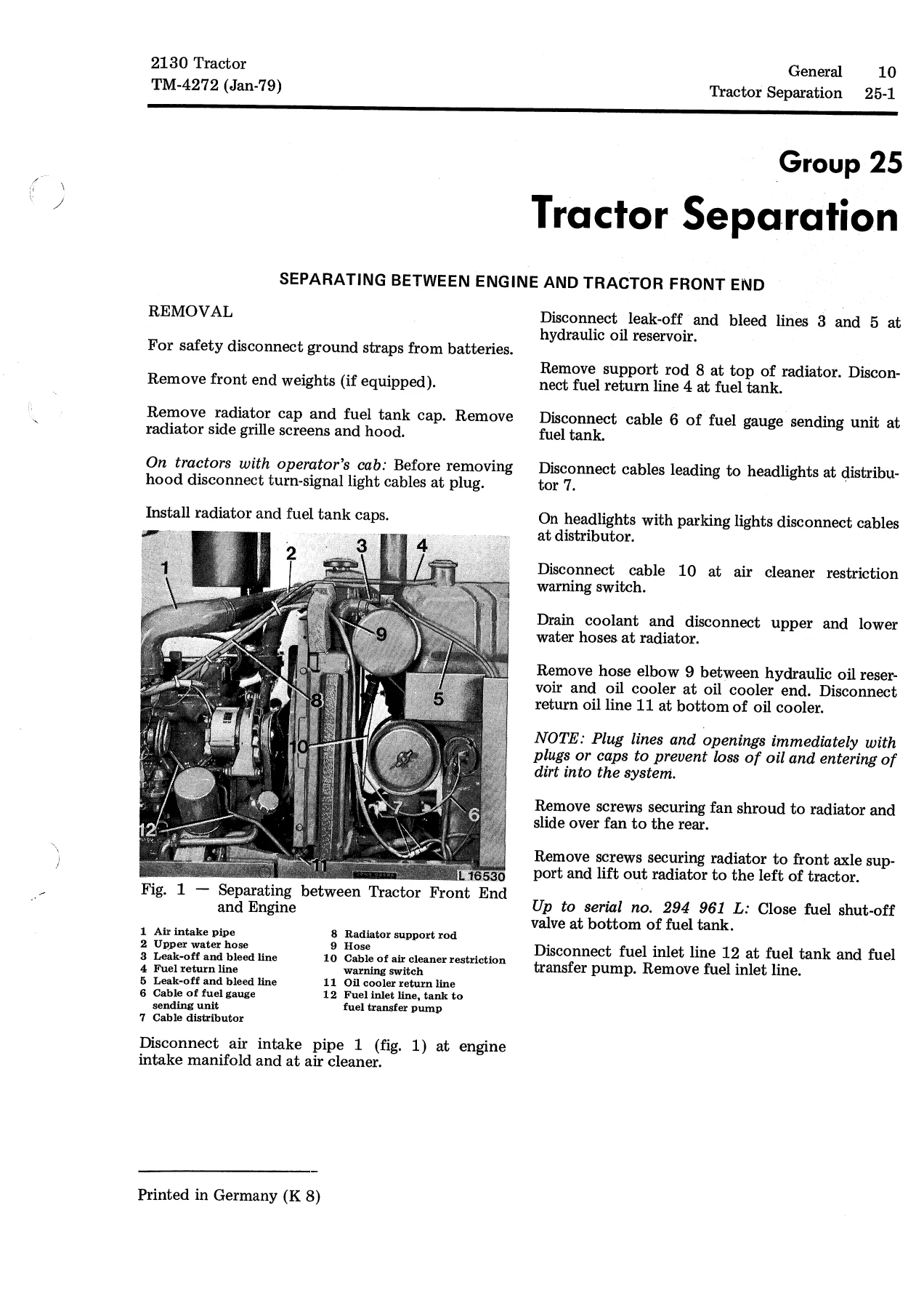 John Deere 2130 Tractor Technical Manual TM-4272 - PDF Service Repair Workshop Manual - Image 2