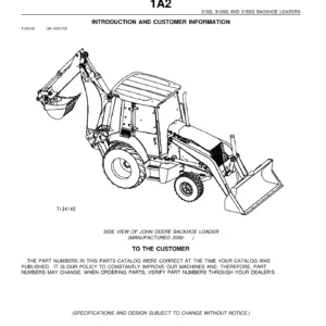 John Deere 310G 310SG 315SG Backhoe Loaders Parts Catalog PC2755 2005 PDF