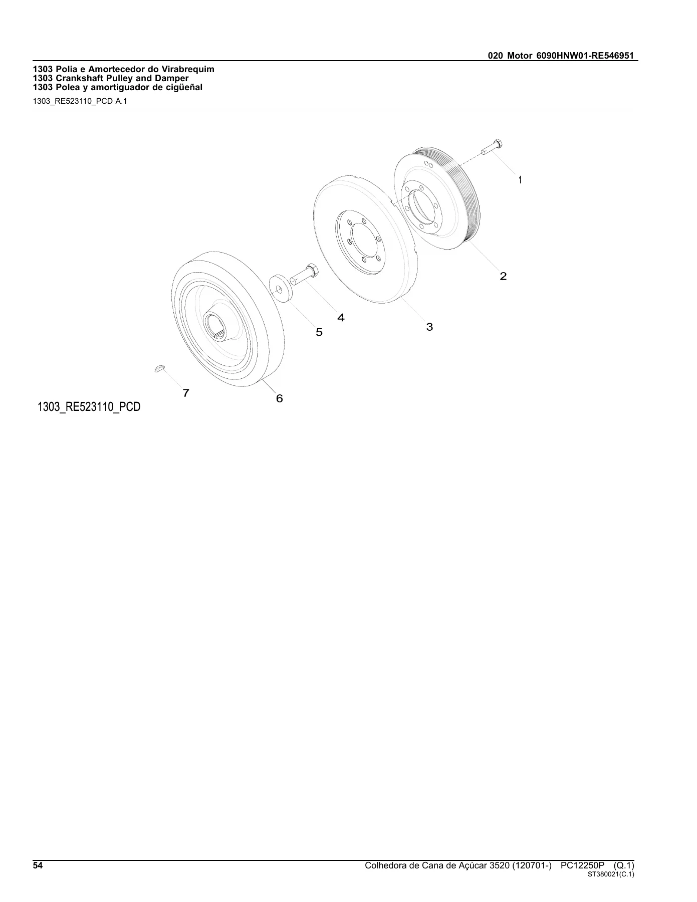 John Deere 3520 Sugarcane Harvester Parts Catalog PC12250P 2016 - Image 3