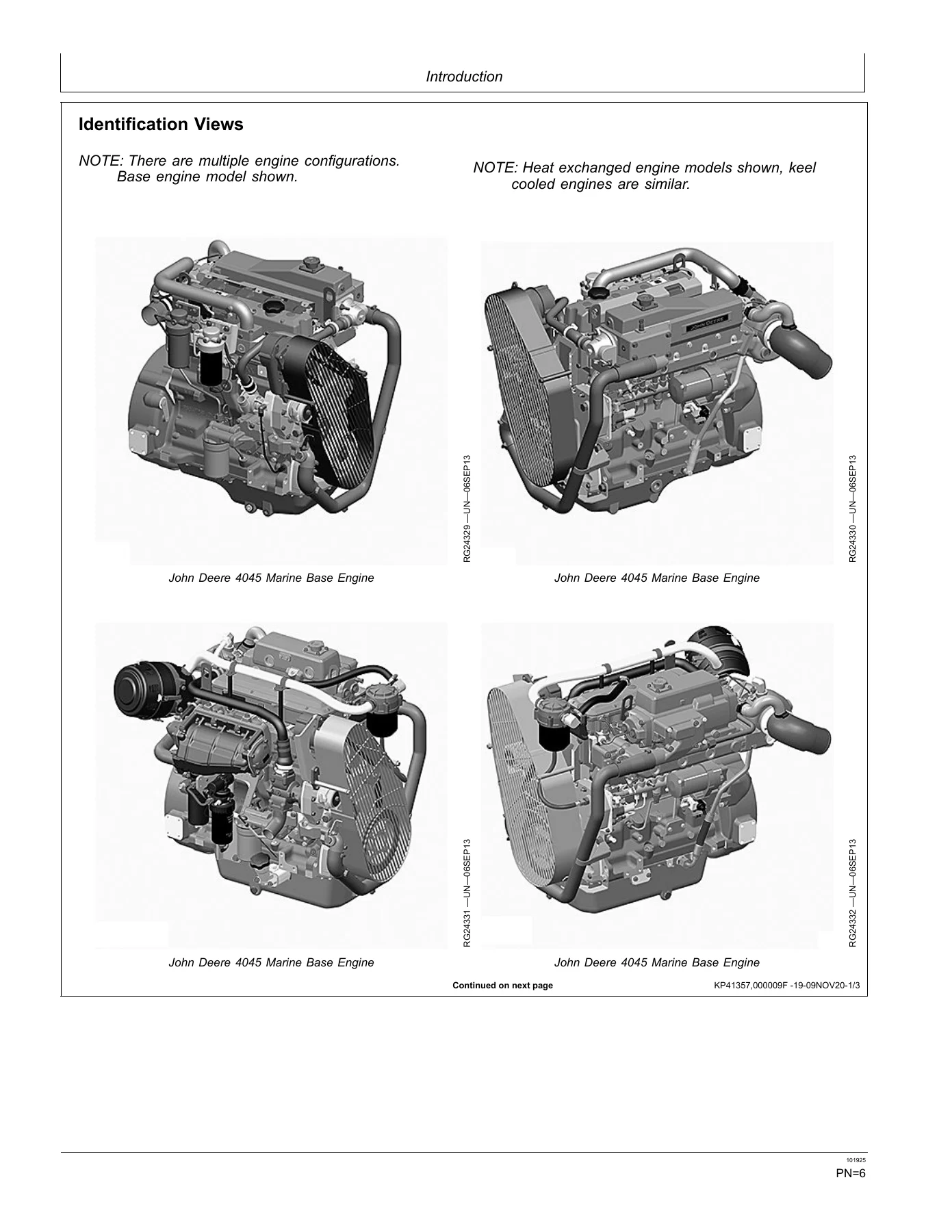 John Deere 4.5L & 6.8L Marine Diesel Engines PowerTech Operator's Manual OMRG39400 - Image 2