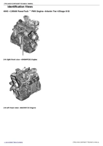 John Deere 4045 PowerTech Diesel Engine Component Technical Manual CTM114619 - PWX & PVX Interim Tier 4/Stage IIIB
