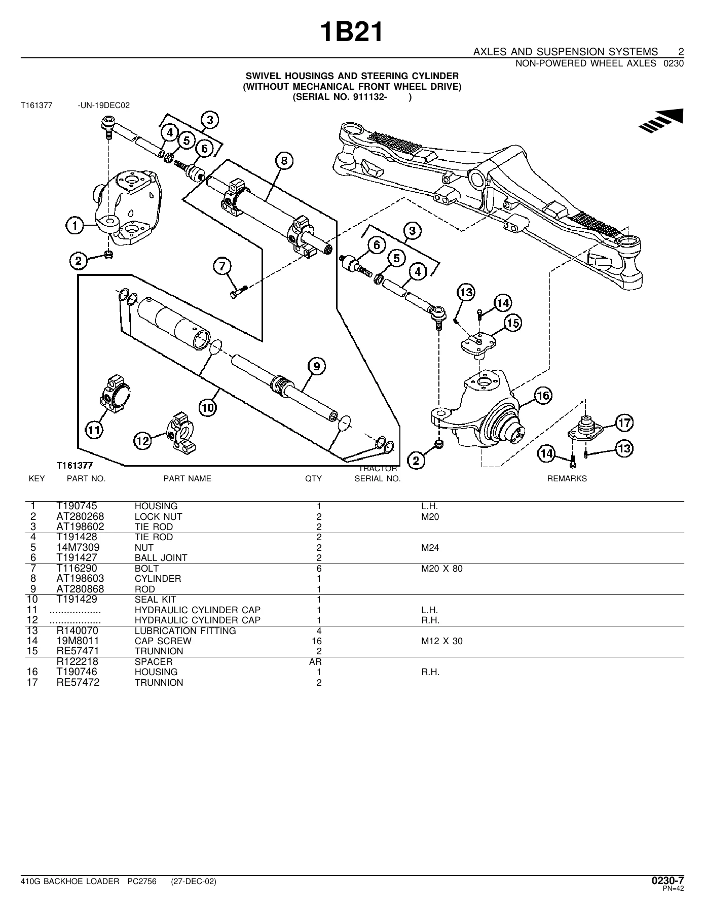 John Deere 410G Backhoe Loader Parts Catalog PC2756 - Complete Illustrated Parts Manual - Image 2