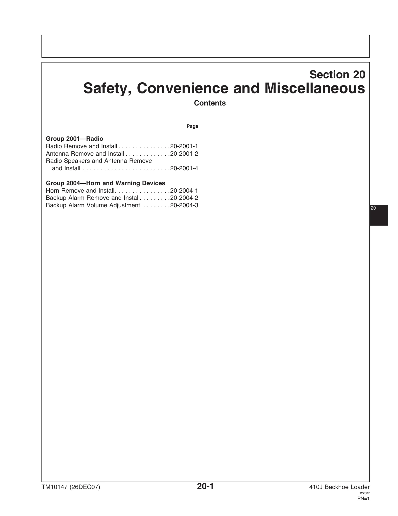 John Deere 410J Backhoe Loader Repair Manual TM10147 (2007) - PDF Download - Image 3