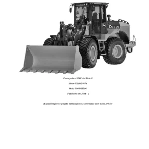 John Deere 524K-II Loader Parts Catalog PC15135P 2022 - Illustrated Parts Manual PDF