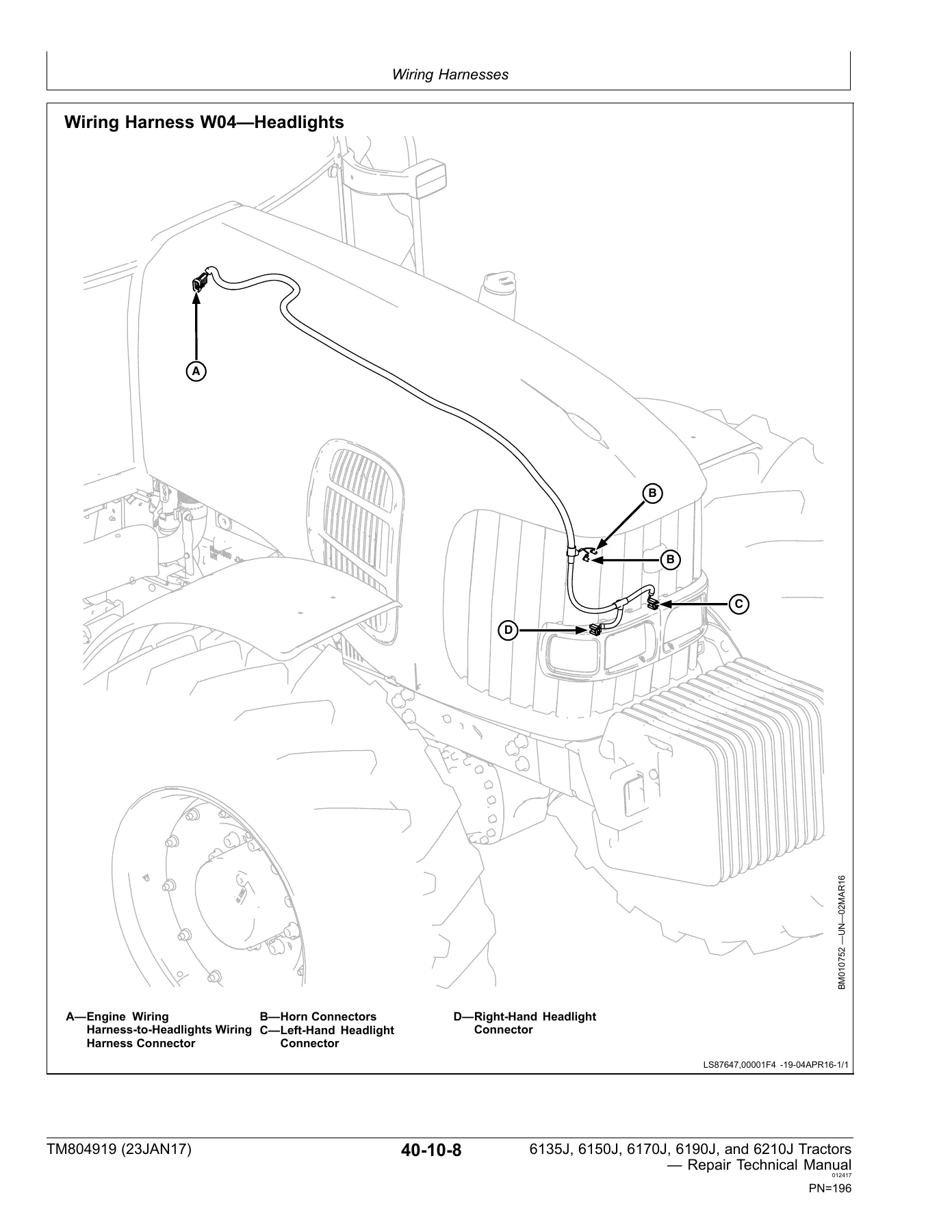 John Deere 6135J 6150J 6170J 6190J 6210J Repair Technical Manual TM804919 - Image 3