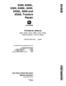 John Deere 6200 6300 6400 6500 and L Tractors Repair Technical Manual TM4523 - PDF Download