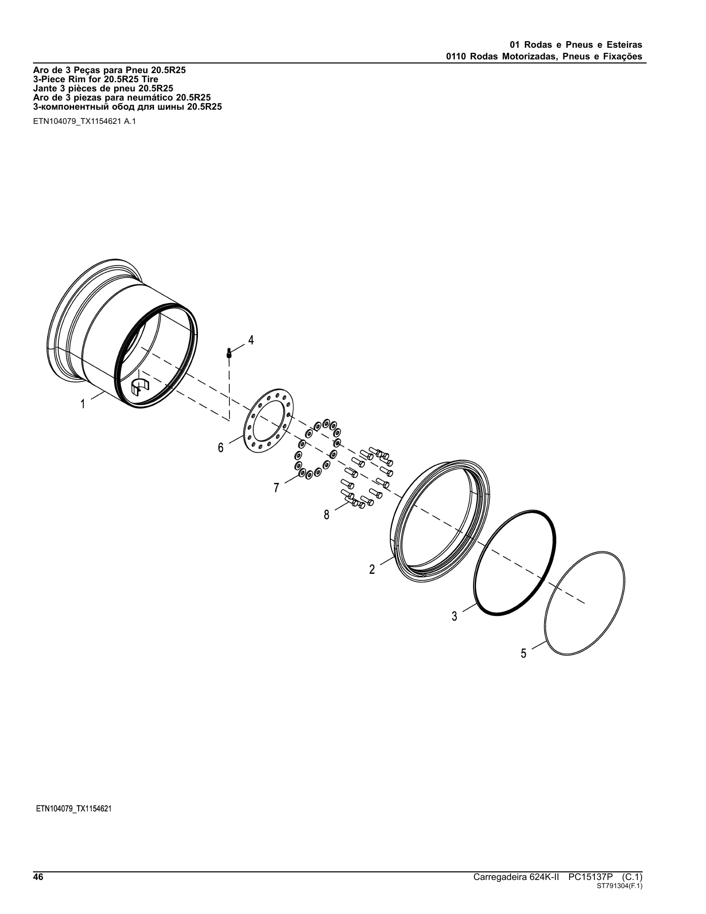 John Deere 624K-II Wheel Loader Parts Catalog PC15137P 2018 PDF - Image 2