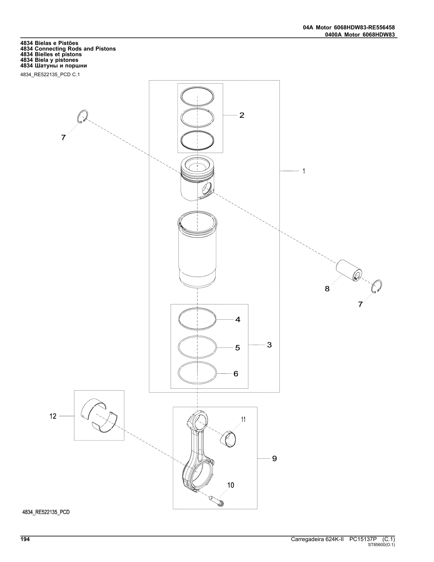 John Deere 624K-II Wheel Loader Parts Catalog PC15137P 2018 PDF - Image 3