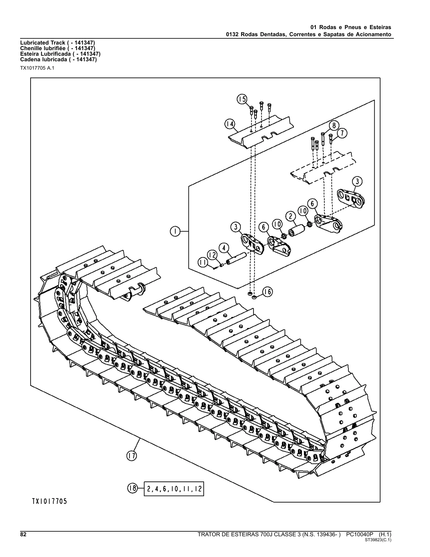 John Deere 700J Crawler Dozer Parts Catalog PC10040P 2015 PDF - Image 2