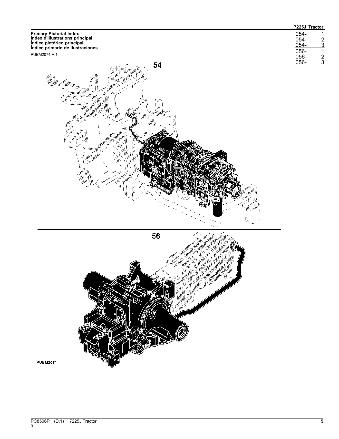 John Deere 7225J Tractor Parts Catalog PC8506P 2016 PDF Parts Manual - Image 2