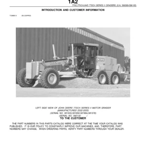 John Deere 770C 770CH 772CH Series II Graders Parts Catalog PC2906 - PDF Download