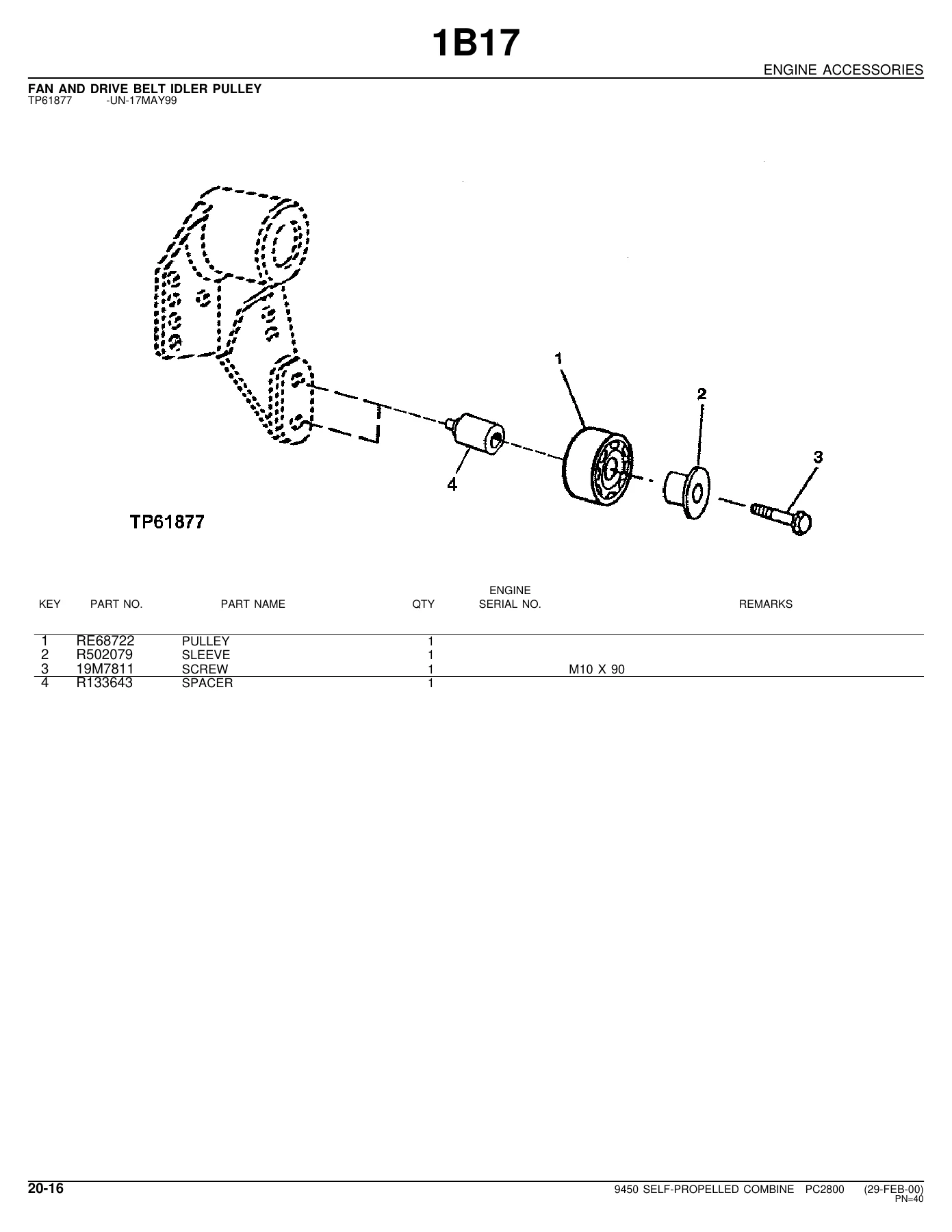 John Deere 9450 Self-Propelled Combine Parts Catalog PC2800 - Image 2