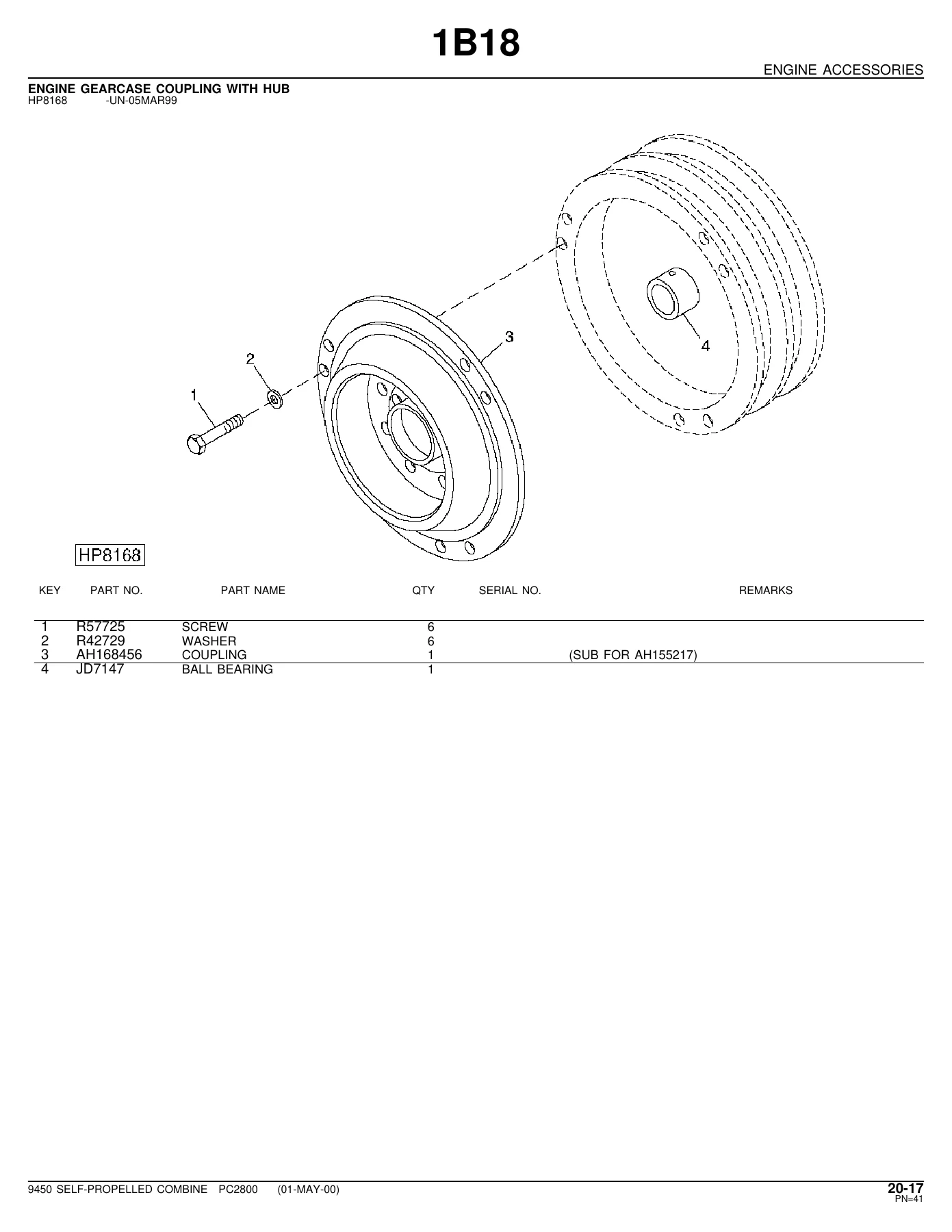 John Deere 9450 Self-Propelled Combine Parts Catalog PC2800 - Image 3
