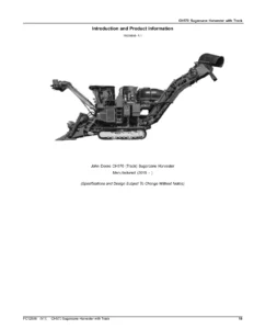 John Deere CH570 Sugarcane Harvester with Track Parts Catalog PC12586 (October 2016) PDF