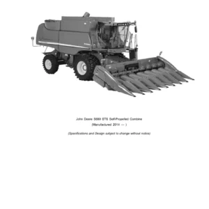 John Deere S660 STS Combine Parts Catalog PC12066P PDF Download
